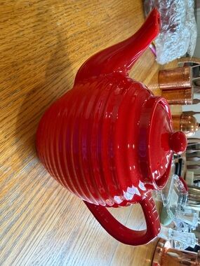 Bauer Red Glazed Ceramic Bowl